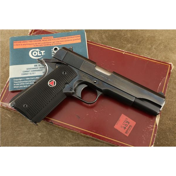 1st Year Boxed Colt Delta Elite 10mm Government Model 1911 Blue 5" Semi-automatic Pistol, 1987