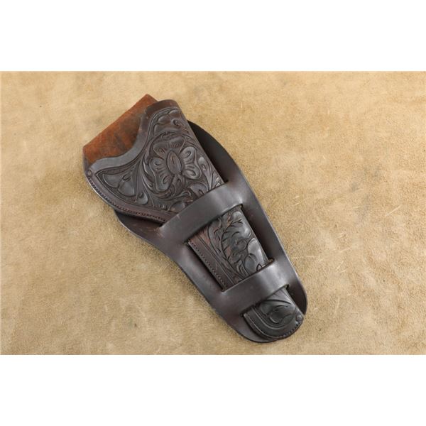 Heiser No. 125 Mexican Loop Rh Holster For 7.5" Colt Single Action Hand Tooled Leather