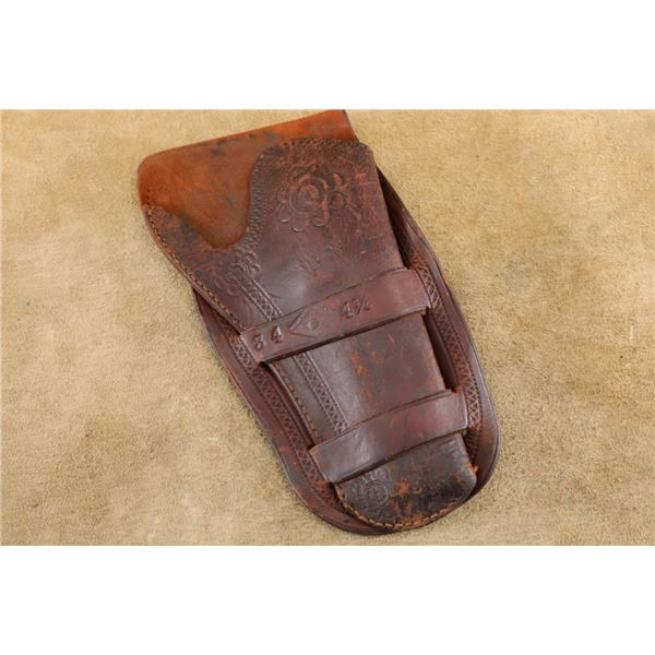 Antique Diamond Brand No. 34 Mexican Loop Rh Holster For 4 3/4" Colt Saa Revolver