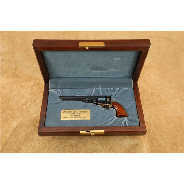 U.S. Historical Society 1851 Navy Colt Miniature Revolver Case Colored And Display Case