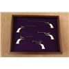 Image 1 : Set Of 5 Exhibition Grade Cased Set Of 5 Uberti Miniature Colt Single Action Army Revolvers