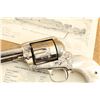 Image 7 : Factory Engraved 1st Gen Colt Single Action Army Saa 5.5" Nickel .45 Revolver, 1924 C&r
