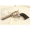 Image 8 : Factory Engraved Colt 1st Gen Single Action Army Saa 4.75â€³ Silver .45 Revolver, 1883 Anti