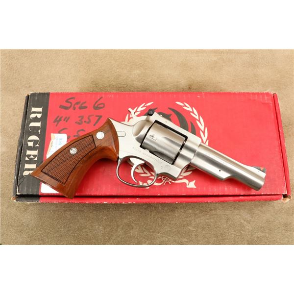 Boxed Ruger Security-six 4" Stainless Steel .357 Magnum Sa/da Double Action Revolver, 1982
