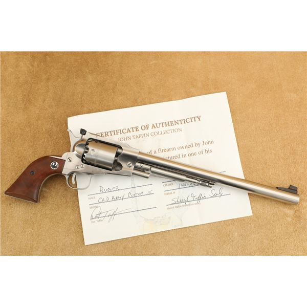 Taffin Collection Custom Ruger Old Army Stainless Roa 12" .45 Caliber Percussion Revolver, 1987