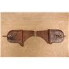 Image 1 : Antique Early 20th Century Hand-tooled Leather Western Pommel Saddle Bags