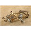 Image 4 : North & Judd "star Brand" Hercules Bronze August Buermann Style Indian Head Western Spurs