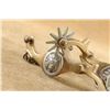 Image 5 : North & Judd "star Brand" Hercules Bronze August Buermann Style Indian Head Western Spurs