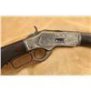 Image 30 : Winchester Model 1873 Deluxe 1/2 Mag Half Octagon Factory Engraved .44-40 Lever Rifle, 1884 Antique