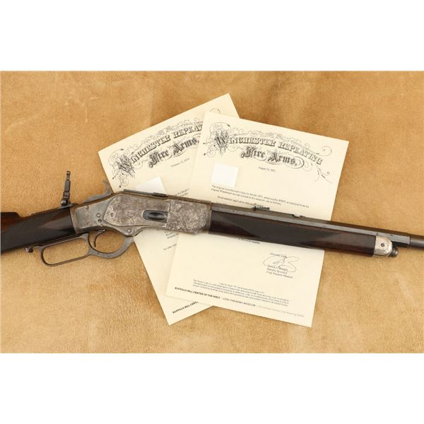 Winchester Model 1873 Deluxe 1/2 Mag Half Octagon Casehardened .44-40 Lever Rifle, 1882 Antique