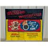 Image 2 : 1930s Winchester Western "come In Shoot For Fun" Canvas Shooting Gallery Banner - 56.5" X 48.5"
