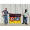 Image 6 : 1930s Winchester Western "come In Shoot For Fun" Canvas Shooting Gallery Banner - 56.5" X 48.5"