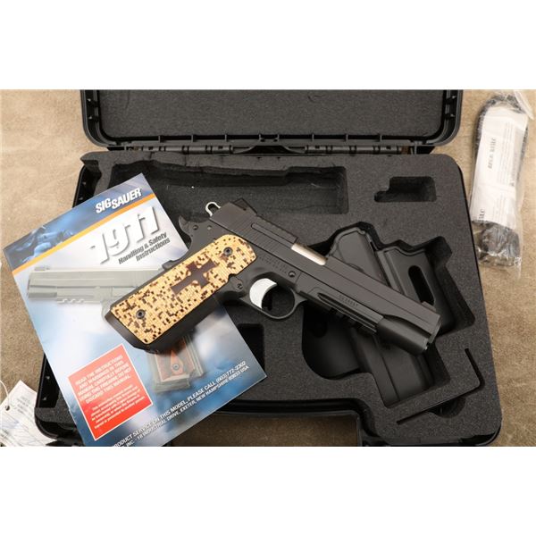 Cased Sig Sauer Model 1911r Tacpac 1911-a1 1911 Railed 45 Acp 5" Semi-automatic Pistol, 2011