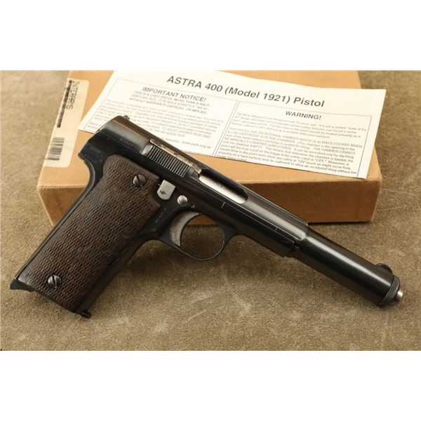 Spanish Unceta Y Compania Astra Model 1921 400 9mm Largo .38 Acp Semi-automatic Pistol, C&r