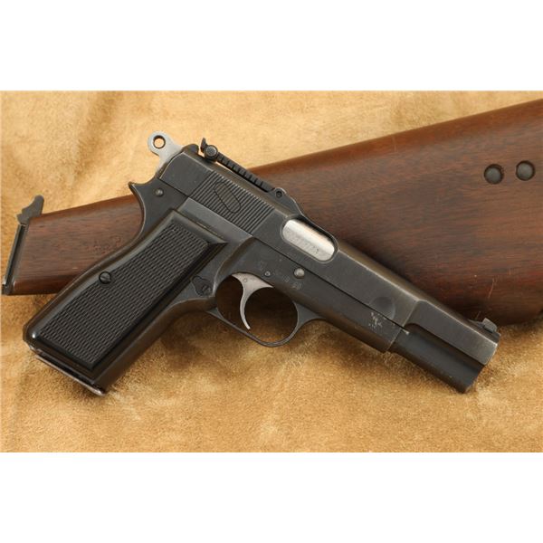 Wwii Inglis Chinese No.1 Mk.1* Hi-power 9mm Semi-automatic Pistol Shoulder Stock Holster, C&r