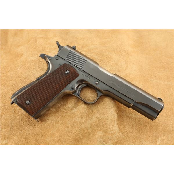 Colt Commercial Government Model 1911a1 Blue 5" .45 Acp Semi-automatic Pistol, 1937 C&r