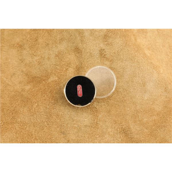 Devel Corporation Red Enamel Pin Tie Tack With Protective Plastic Case
