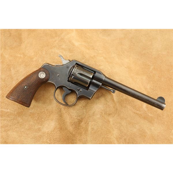 Colt Official Police Model 6" Blue .38 Special Sa/da Double Action Revolver, 1931 C&r