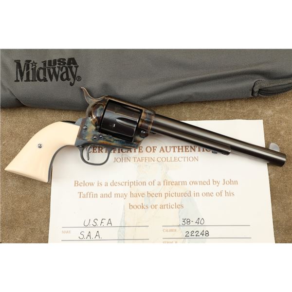 Taffin Collection Usfa Single Action Army Blue & Cch Saa 7.5" .38-40 Revolver Usa Made