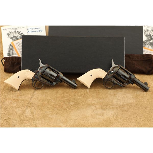 Consecutive Boxed Pair Usfa Single Action Army Sheriff 3" .45 Colt Saa Revolvers Usa Made, 2007
