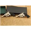 Image 4 : Consecutive Pair Usfa Rodeo Ii Sheriff Nickel 3" .45 Colt Saa Single Action Revolvers Usa Made