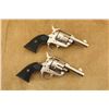 Image 5 : Consecutive Pair Usfa Rodeo Ii Sheriff Nickel 3" .45 Colt Saa Single Action Revolvers Usa Made