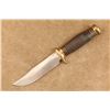 Image 2 : Antique Wwii Custom Frank J Richtig 5" Hand-forged Hunting Knife, Stacked Leather, Sheath, Bolt