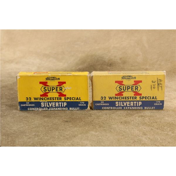 Winchester Super-x .32 Winchester Special 170gr Silvertip Ammo, 40 Rounds Sealed Boxes