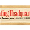 Image 3 : Vintage Savage, Stevens, Fox, Hunting Headquarters Cardboard Advertising Sign 40"x10"