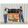 Image 4 : 1930s Peters Ammo Dupont .22 Canvas Lion Shooting Gallery Sign Banner (53x30)
