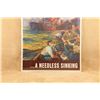 Image 2 : Original 1942 Wwii U.S. Owi No. 24 "a Careless Wordâ€¦ A Needless Sinking" 22" X 28" Poster