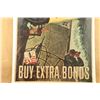 Image 3 : Original 1944 U.S. Navy "fire Away! Buy Extra Bonds" 28.5" X 40" Poster