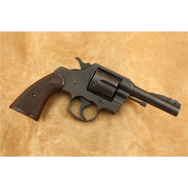 Wwii Colt Commando 4" Parkerized .38 Special Sa/da Double Action Revolver, 1943 C&r