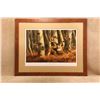 Image 1 : Vintage Leon Parson Signed Numbered 444/750 Backside Of No-tellum Ridge Mule Deer Framed Print 40x33