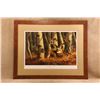 Image 3 : Vintage Leon Parson Signed Numbered 444/750 Backside Of No-tellum Ridge Mule Deer Framed Print 40x33