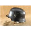 Image 4 : Wwii German Fire Police Feuerschutzpolizei Double Decal Steel M34 Helmet With No Liner
