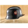 Image 1 : Wwii German Feuerschutzpolizei (fire Protection Police) Double Decal M34 Helmet