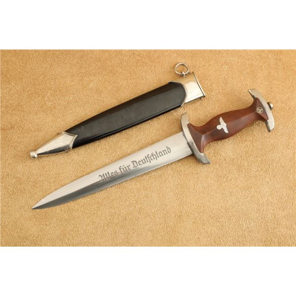 German Ww2 Arthur Schuttelhofer Rzm M7/13 Sa Dress Dagger, Nskk Black Sheath