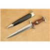 Image 3 : German Ww2 Arthur Schuttelhofer Rzm M7/13 Sa Dress Dagger, Nskk Black Sheath
