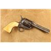 Image 10 : 1st Generation Colt Single Action Army 4.75" Nickel .45 Revolver And Letter, 1884 Antique