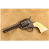 Image 11 : 1st Generation Colt Single Action Army 4.75" Nickel .45 Revolver And Letter, 1884 Antique