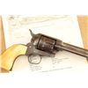 Image 4 : 1st Generation Colt Single Action Army 4.75" Nickel .45 Revolver And Letter, 1884 Antique