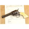 Image 6 : 1st Generation Colt Single Action Army 4.75" Nickel .45 Revolver And Letter, 1884 Antique