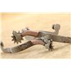 Image 1 : Star Brand "gal Leg" Cowboy Spurs With Rowels North & Judd Style Vintage Western Pair