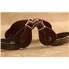 Image 21 : Crockett Cowboy Spurs Hand Tooled Leather Straps Cmc Buckles Western Riding Set