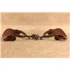 Image 7 : Crockett Cowboy Spurs Hand Tooled Leather Straps Cmc Buckles Western Riding Set