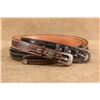 Image 2 : Lot Of Two (2) Texas Ranger Kyle Dean Personal Custom Made Leather Belts