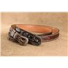 Image 4 : Lot Of Two (2) Texas Ranger Kyle Dean Personal Custom Made Leather Belts