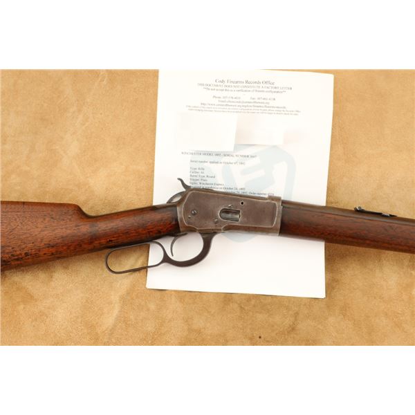First Year Winchester Model 1892 .44-40 W.C.F. 24" Lever Action Rifle, Antique