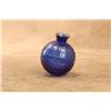 Image 3 : Antique 1880s Cobalt Blue 2.66" Blown Glass Target Ball, Pressed Square Grid Design